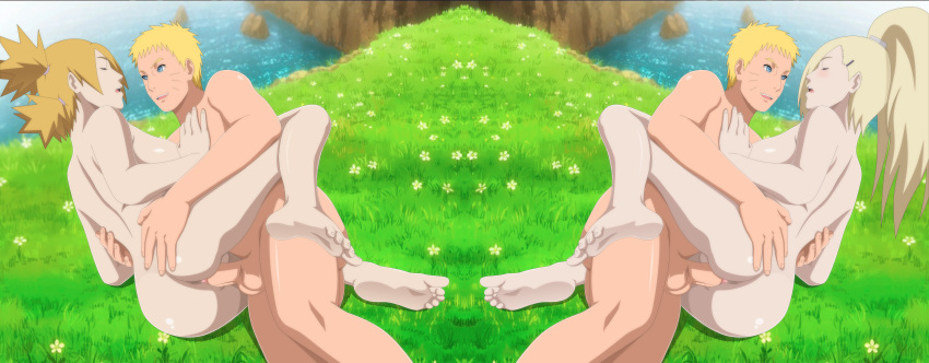 2boys 2girls absurd_res barefoot big_breasts blonde_hair blue_eyes boruto:_naruto_next_generations breasts cheating cheating_husband cheating_wife cliff clone clones closed_eyes cuddling darkalx edit feet female female_penetrated flowers foursome grass group group_sex hair_ornament hairclip hand_on_ass hand_on_chest high_resolution ino_yamanaka light-skinned_female light-skinned_male light_skin lying lying_on_side male male/female male_penetrating male_penetrating_female multiple_boys multiple_females multiple_girls multiple_males nakadashi naked naruto naruto_(series) nature nude nude_female nude_male on_side outdoor_nudity outdoor_sex outdoors pale-skinned_female pale_skin penetration penis penis_in_pussy ponytail pussy quad_tails shadow_clone smile soles temari third-party_edit tied_hair toes uncensored uzumaki_naruto vagina vaginal_penetration vaginal_sex very_high_resolution very_long_hair water wide_image yellow_hair