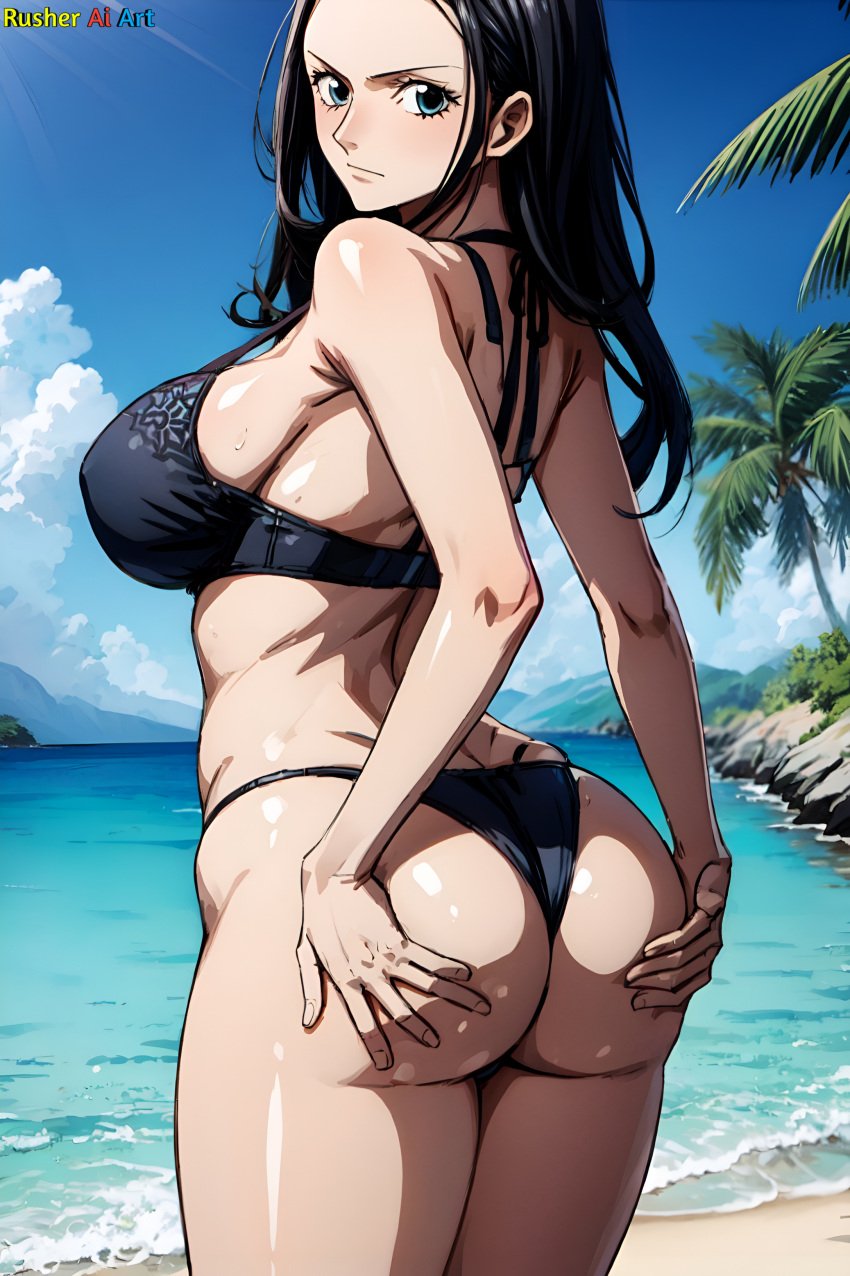 ai_generated bikini female female_only nico_robin one_piece rusher_ai_art