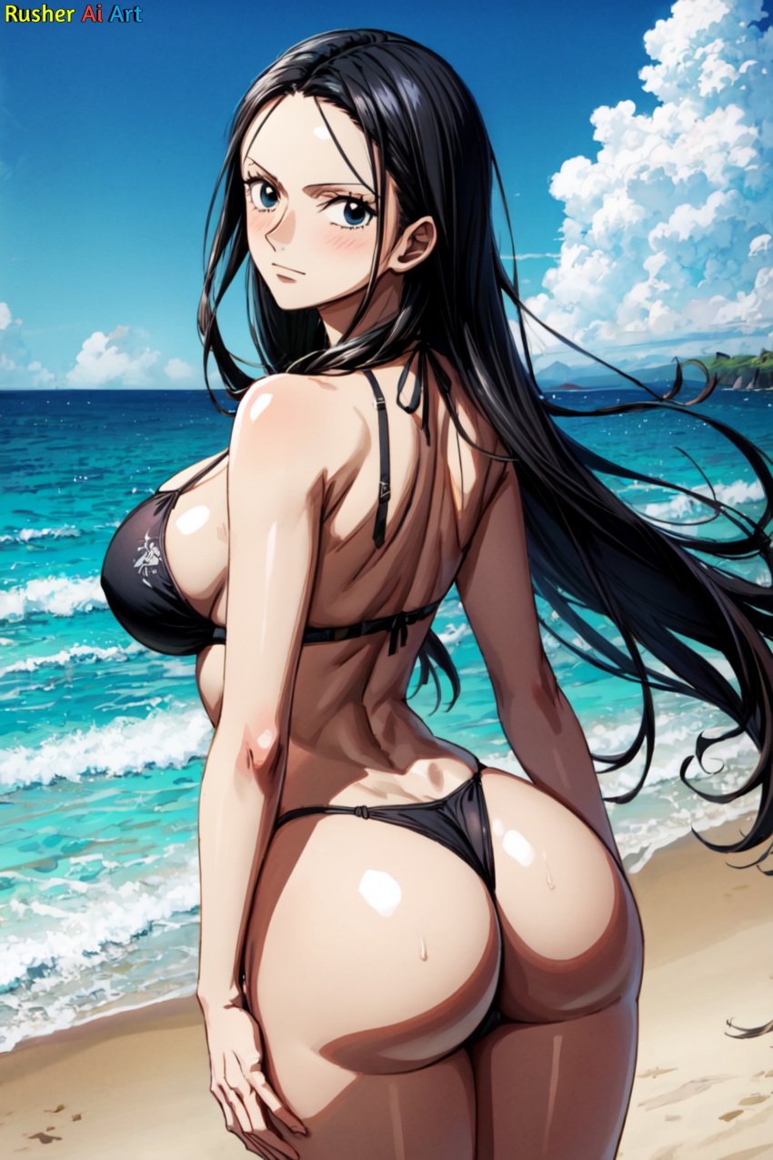 ai_generated bikini female female_only nico_robin one_piece rusher_ai_art