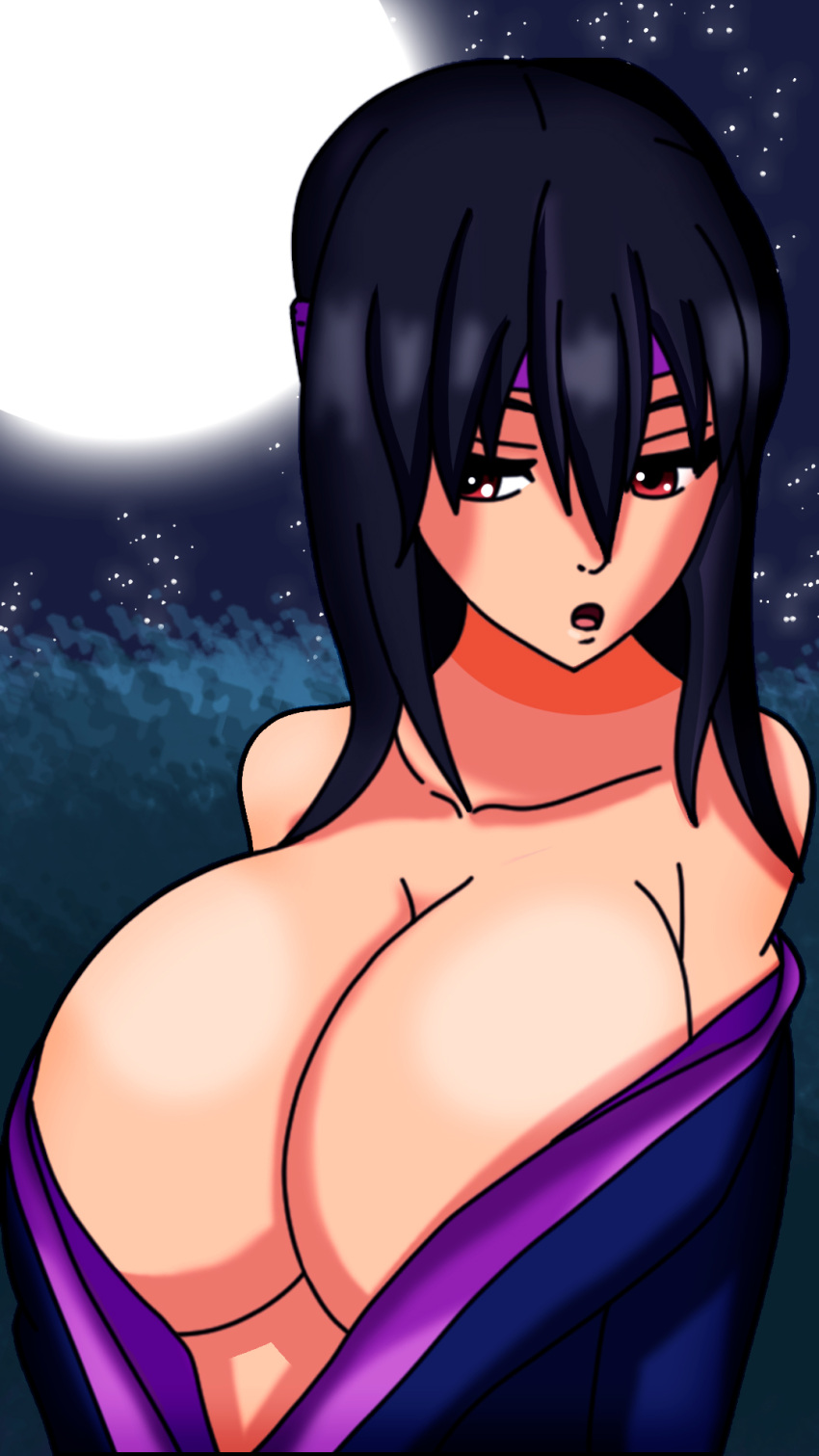 big_breasts darkhen1410 koooon_soft koooonsoft_shinobi_girl night shinobi_girl