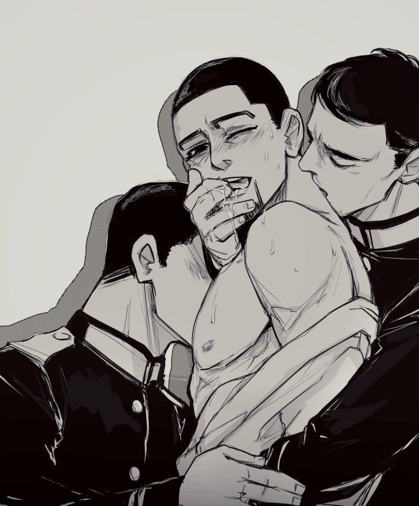 3boys gay golden_kamuy ogata_hyakunosuke yaoi