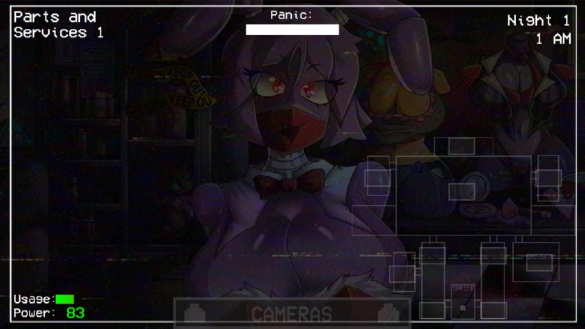 big_breasts bonnie_(fnaf) bonnie_(fnia) five_nights_at_freddy's five_nights_in_anime large_breasts