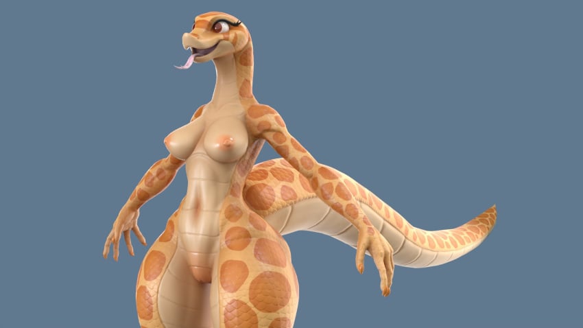 3d character_request da.nilkaz snake snake_girl tagme