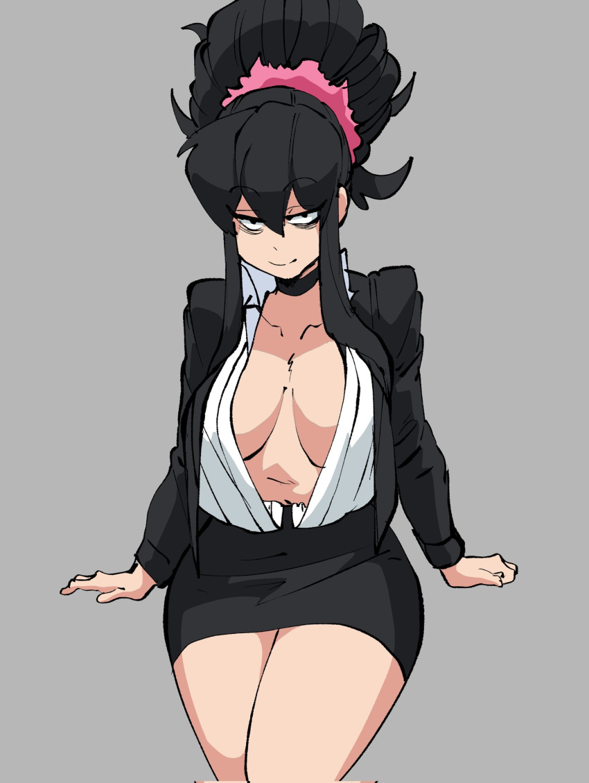 1girls black_hair breasts coolerinker inker_comics inkershike looking_at_viewer maire_(inkershike) suggestive_look we_are_101 webtoon