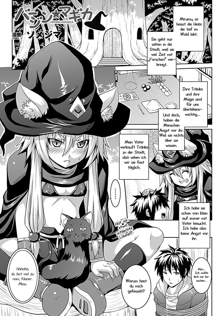 anime_style deutsch feline german german_text hentai manga neko nyandere somejima translated witch witch_hat