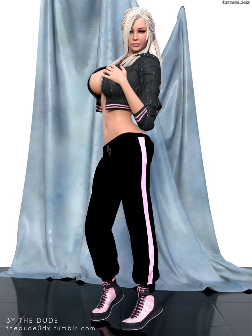 1futa 3d 3d_(artwork) 3d_model 8muses artist_name black_sweatpants blonde_futa blonde_hair blonde_hair_futa blonde_hair_grey_eyes canvas_shoes clothed_futanari clothing cropped_denim_jacket cropped_jacket denim_jacket digital_media_(artwork) futa_only futanari grey_eyes kayla_mckinnon light-skinned_futanari light_skin long_hair looking_at_viewer midriff navel no_bra pink_sneakers pink_trim platinum_blonde_hair platinum_blonde_hair_futa sin_sisters sneakers solo solo_futa sweatpants the_dude tumblr_username white_hair white_hair_futa