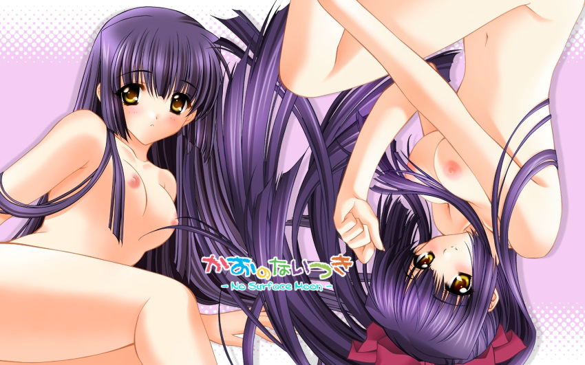 breasts carnelian highres kao_no_nai_tsuki kuraki_mizuna kuraki_suzuna long_hair nipples nude wallpaper