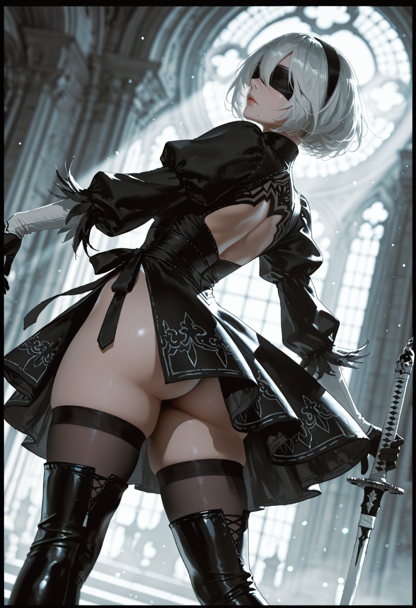 Yorha 2b (Nier: Automata) Rule 34 Image