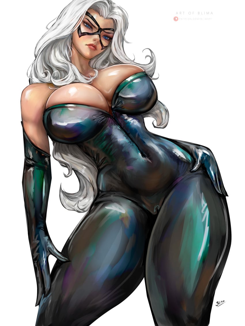 1girls 2026 alluring big_breasts black_cat_(marvel) blimaxxx blue_eyes bodysuit breasts bursting_breasts cleavage color colored curvaceous curvaceous_body curvaceous_female curvaceous_figure curvaceous_hips curvy curvy_body curvy_female curvy_figure curvy_hips domino_mask enticing eyemask felicia_hardy female female_only gloves high_resolution highres hips hourglass_figure huge_breasts large_breasts light-skinned_female light_skin long_gloves marvel marvel_comics mask masked masked_female massive_breasts pinup red_lipstick seducing seductive seductive_look seductive_pose shiny shiny_breasts shiny_clothes shiny_skin skin_tight spider-man_(series) superheroine teasing temptation tempting thick thick_breasts thick_hips thick_thighs tight_clothes tight_clothing voluptuous voluptuous_female white_background white_hair wide_hips