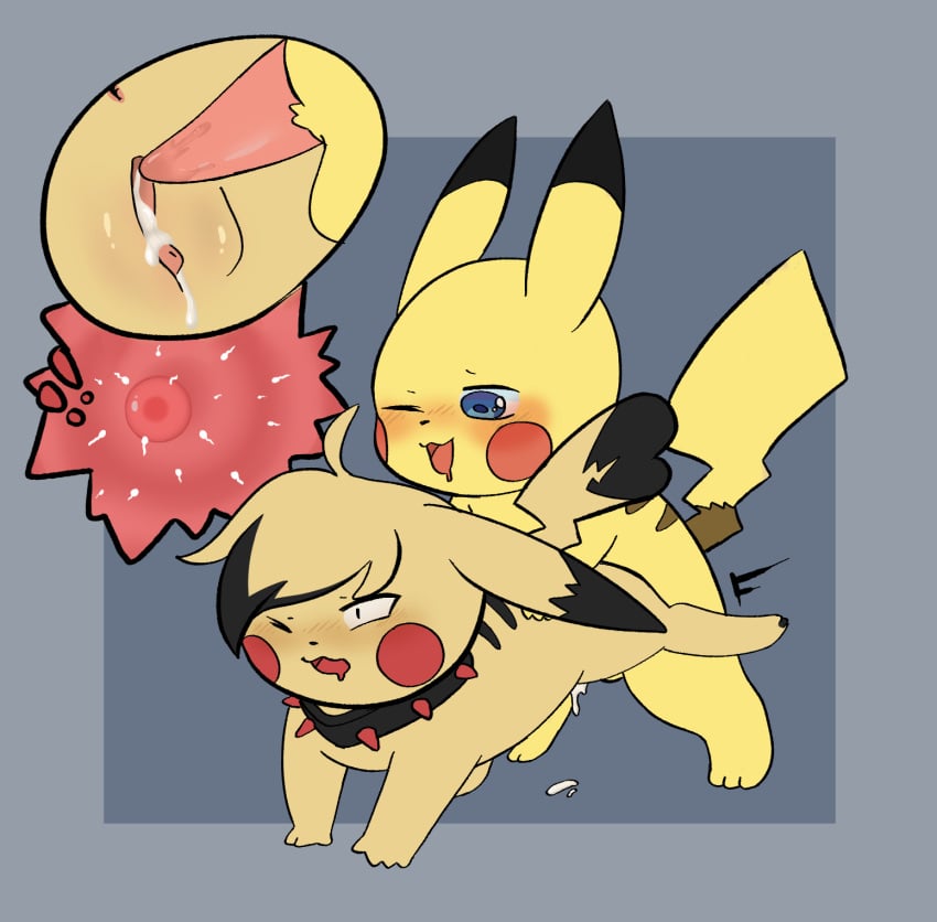 blush bodily_fluids collar cosplay_pikachu creampie creampied_feral cubcore cum cum_in_pussy cum_inside duo female female_penetrated feral feral_creampied feral_on_feral feral_penetrated feral_penetrating feral_pokemon genital_fluids genitals hi_res impregnation looking_pleasured male male/female male_penetrating male_penetrating_female nintendo one_eye_closed ovum penetration penis pikachu pokémon_(species) pokemon pussy sex video_games yellow_body