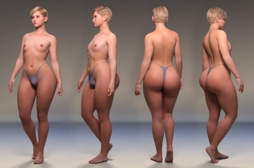 1boy 3d 3d_(artwork) androgynous ass back_view ball_bulge balls_in_panties balls_under_clothes belly belly_button big_ass bikini_bottom blonde_female blonde_hair bubble_ass bubble_butt bulge bulge_through_clothing crossdressing curvaceous curves curvy curvy_body curvy_figure curvy_hips cute_male enormous_ass fat_ass feet femboy feminine_male flaccid flat_chest front_view girly large_ass male male_only multiple_angles nipples original panties panty_bulge partially_clothed pbrown201077 penis_bulge penis_in_panties penis_under_clothes pink_nipples short_hair side_view sissy slushe_(website) small_breasts small_penis small_waist solo thick_ass thick_lips thick_thighs trap white_female wide_hips