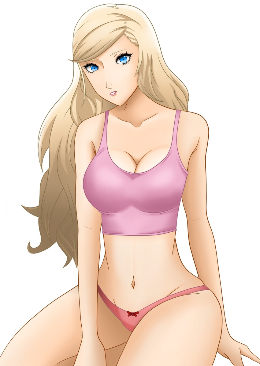 ann_takamaki atlus bra breasts clothed clothing female female_only looking_at_viewer panties persona persona_5 rrl0215 solo tagme