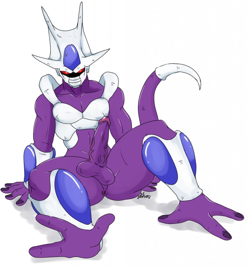 3_toes alien anus balls cooler_(dragon_ball) dragon_ball male male_focus male_only nelsonnoir penis purple_skin red_eyes solo solo_male tail veiny_penis