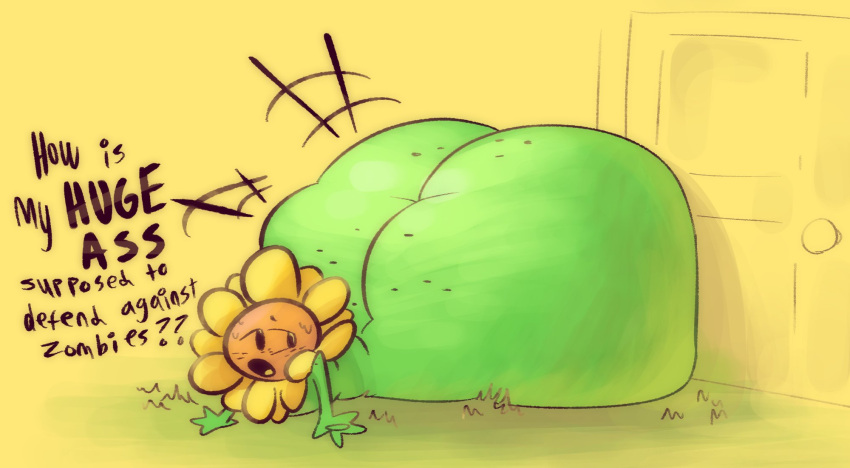 ambiguous_gender ass big_ass big_butt bottom_heavy bubble_butt butt fat_ass hips huge_ass huge_butt hyper_ass hyper_butt large_ass large_butt octoguy45 plantie plants_vs_zombies solo sunflower sunflower_(pvz) tagme thick thick_ass thick_thighs thighs wide_hips