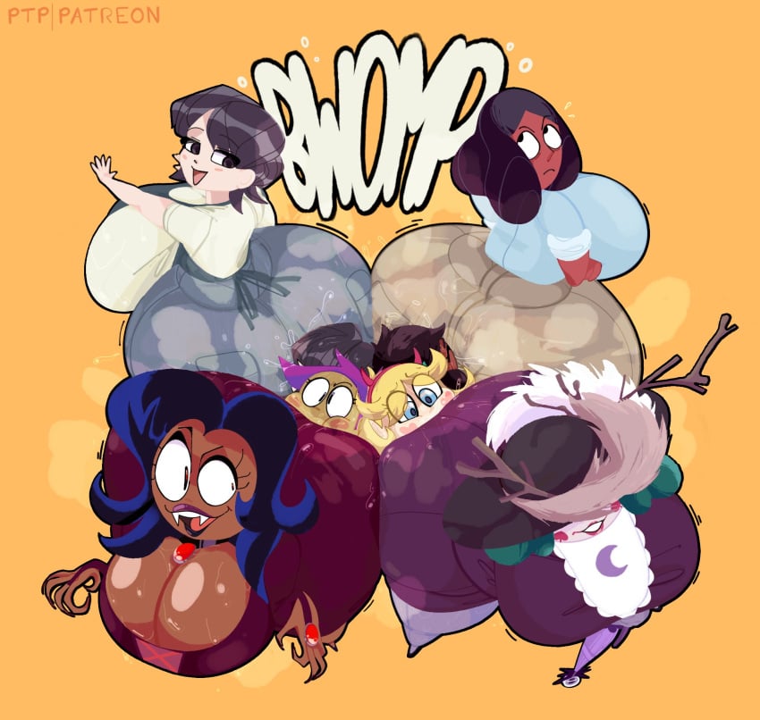 8girls ass ass_on_face ass_sandwich big_ass connie_maheswaran crossover eastern_and_western_character eclipsa_butterfly enid facesitting incest komi-san_wa_komyushou_desu komi_shouko komi_shuuko milf mother_and_daughter multiple_girls ok_k.o.!_let's_be_heroes priyanka_maheswaran puntthepoodle sniffing_ass star_butterfly star_vs_the_forces_of_evil steven_universe surrounded_by_ass text wilhamena