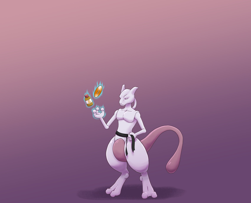 drakita77_(artist) mewtwo pokémon_(species) pokemon pokemon_(species) tail