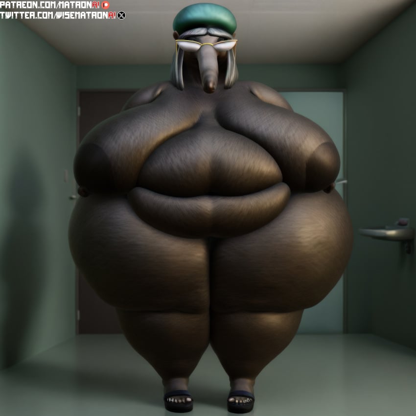 4k ai_generated anteater anthro bbw belly belly_button big_ass big_belly big_butt cellulite chubby chubby_female doctor doctor_eda_(tvc) fat fat_ass female female_only gilf glasses granny highres huge_belly huge_butt huge_hips massive_ass massive_breasts matronai_(artist) mature mature_female mature_woman naked naked_female nude nude_female obese obese_anthro obese_female overweight overweight_female patreon patreon_username pinup sagging_breasts solo solo_female solo_focus ssbbw stable_diffusion the_vermander_curse twitter_username wide_hips zed_technician_games