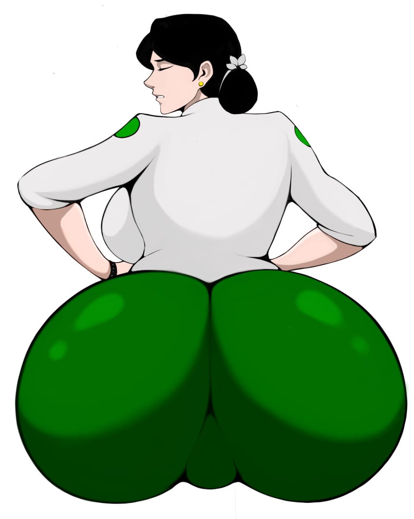 ass ass_focus big_ass big_booty big_breasts burmese_teacher closed_eyes english_text female hi_res htetlin milf myanmar myanmar_(burma) myanmar_teacher nice_ass oc original_character solo uniform_top