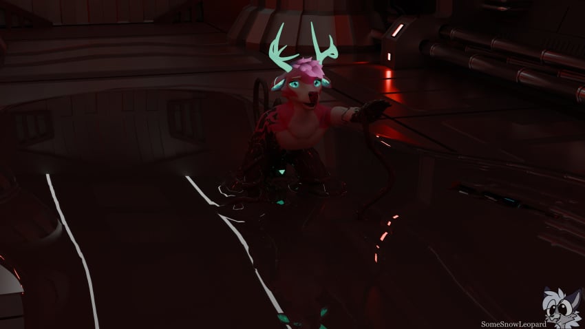 16:9 3d_(artwork) 4k absurd_res animal_genitalia anthro balls bioluminescence bioluminescent_penis blender_(software) blender_cycles deer digital_media_(artwork) digitigrade genitals glowing glowing_genitalia glowing_horn glowing_markings glowing_penis gun hallway helpless hi_res horn imminent_rape imminent_sex imminent_tentacle_in_ass imminent_tentacle_rape imminent_tentacle_sex latex liquid_latex male male_only mammal markings nude nude_anthro nude_male penis questionable_consent ranged_weapon restrained rifle science_fiction sequence sheath solo solo_focus somesnowleopard surprise tentacle transformation weapon widescreen