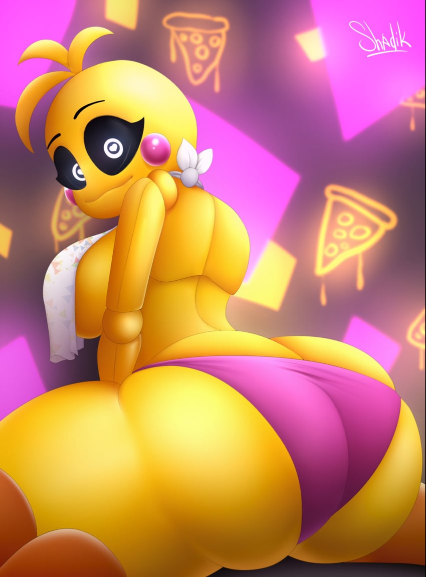 1girls 2d 2d_(artwork) :3 ahoge animatronic anthro anthro_only anthrofied artist_name artist_signature ass_bigger_than_head ass_focus avian avian_feet avian_humanoid back_view bare_arms bare_back bare_legs bare_midriff bare_shoulders bare_thighs barefoot barely_contained_breasts behind_view bib big_ass big_breasts big_butt big_thighs black_sclera breasts bubble_ass bubble_butt busty butt_focus cheek_markings chicken clothes clothing covered_breasts covered_nipples curvaceous curvy curvy_female curvy_figure dat_ass detailed_background digital_drawing_(artwork) dumptruck_ass exposed_ass exposed_shoulders exposed_torso eyebrows eyebrows_raised eyelashes fat_ass fat_butt feet female female_only fit fit_female five_nights_at_freddy's five_nights_at_freddy's_2 fnaf fur furry furry_only galliform glistening glistening_body heart-shaped_pupils hi_res hips huge_ass huge_breasts huge_butt huge_thighs joints kneeling kneeling_female large_ass large_butt large_thighs looking_at_viewer looking_back looking_back_at_viewer mostly_nude mostly_nude_female no_bra on_floor on_ground on_knees panties partially_clothed pink_cheeks pink_panties pose posing presenting presenting_ass presenting_butt presenting_hindquarters pseudo_hair raised_eyebrows rear_view revealing_clothes robot robot_boy robot_girl robot_humanoid rosy_cheeks scottgames seductive seductive_eyes seductive_look seductive_smile shadikbitardik shiny_ass shiny_breasts shiny_clothes shiny_skin sideboob skimpy skimpy_clothes slim_waist smile smiling smiling_at_viewer solo solo_female thick_thighs thighs topless topless_female toy_chica_(fnaf) toy_chica_(love_taste) underwear underwear_only upper_body voluptuous voluptuous_female white_eyes wide_hips yellow_body yellow_skin