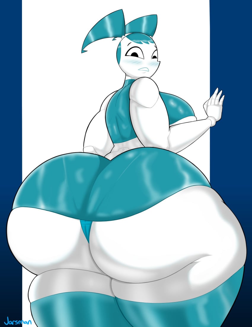 big_ass big_butt blush huge_butt jarsman_(artist) jenny_wakeman my_life_as_a_teenage_robot panties pantyshot robot robot_girl tagme thick thick_ass thick_thighs xj-9