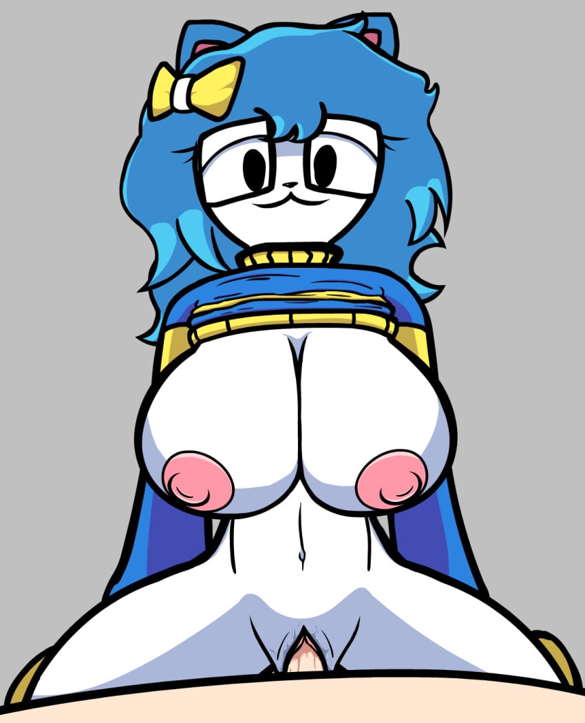 1boy 1boy1girl 1girls :3 akira_(friday_night_funkin) alexis_(keno9988) animated anthro arms big_breasts big_nipples black_eyes black_glasses black_nose black_outline blue_and_blue_clothing blue_clothing blue_ears blue_hair breasts chest clothed_female_nude_male clothing ears eyes female female_anthro female_only friday_night_funkin friday_night_funkin_mod glasses grey_background hair human keno9988 legs light-skinned_male light_skin looking_at_viewer male male/female male_human male_human/female_anthro male_pov nipples no_bra nose outline penis penis_in_pussy pink_inner_ear pink_inner_pussy pink_nipples pov pussy sex shoulders tagme vaginal_penetration vaginal_sex white_breasts white_chest white_face white_legs wide_hips yellow_clothing