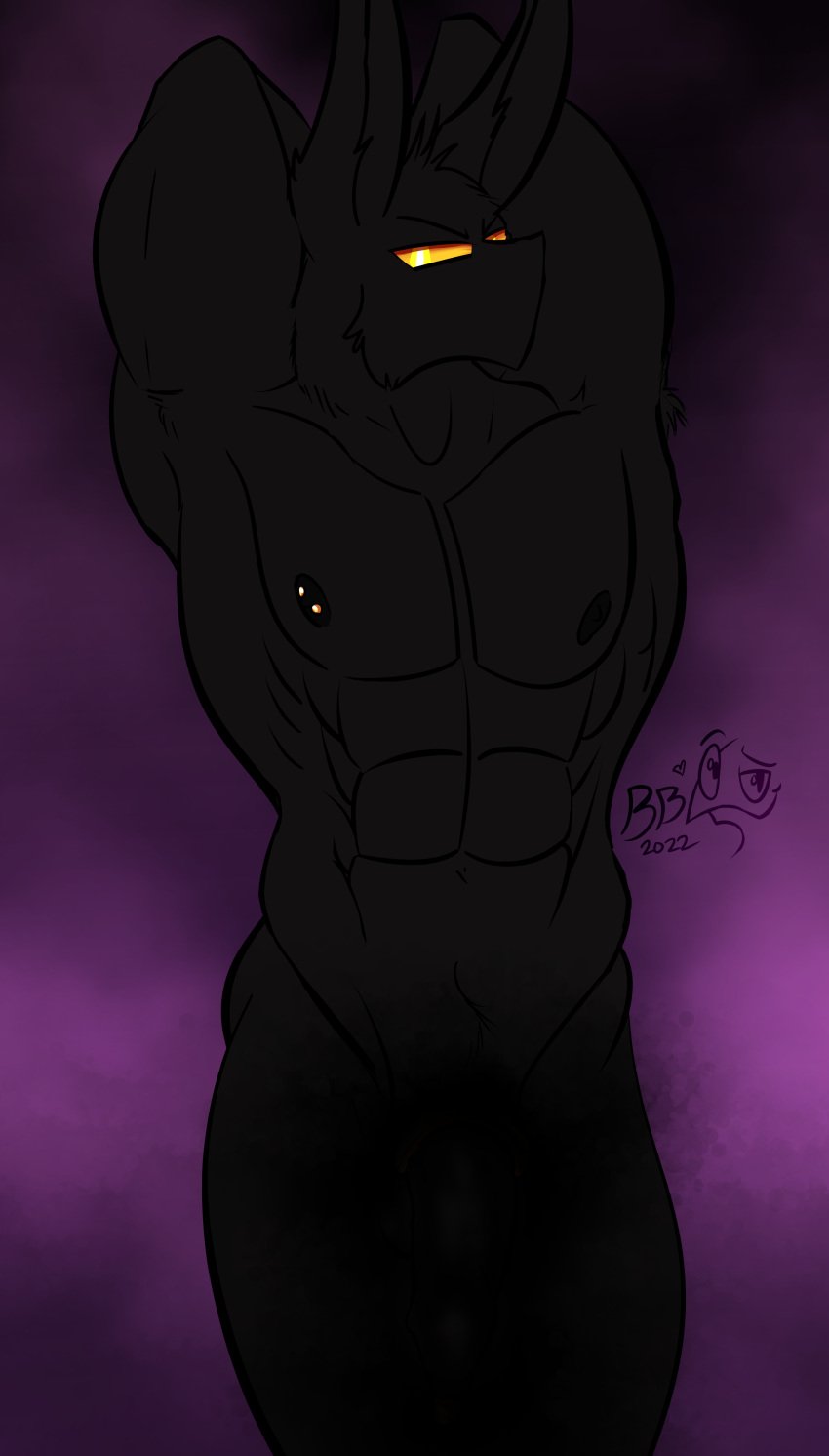 2022 abs angry annoyed anthro anthro_only armpit_hair armpits artist_signature balls bara barely_visible_balls barely_visible_genitalia barely_visible_penis big_abs big_balls big_ears big_muscles big_pecs big_penis black_balls black_body black_butt black_fur black_nipples black_penis cheek_tuft colored convenient_censoring convenient_censorship dark_balls dark_body dark_butt dark_fur dark_nipples dark_penis dated digital_drawing_(artwork) digital_media_(artwork) ear_tuft empty_eyes fanart flaccid flat_colors front_view glare glaring glaring_at_viewer gold_jewelry half-closed_eyes hands_behind_head head_tuft heart huge_abs huge_muscles huge_pecs humanoid_penis jewelry jewelry_only league_of_legends light_jewelry long_ears looking_aside looking_away male male_anthro male_only mammal manly mature mature_anthro mature_male muscles muscular muscular_anthro muscular_male navel nipple_barbell nipples nude nude_anthro nude_male obliques obscured_penis pecs penis pose purple_background quads riot_games serratus signature simple_background solo solo_anthro solo_male standing thebigblackcod three-quarter_portrait toony veigar video_games white_pupils yellow_eyes yordle