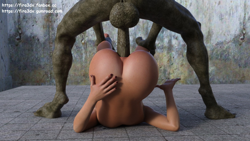 3d alien anal ass beast blonde_hair deep_penetration fira3dx forced gape huge_cock monster mutant prison prisoner rape