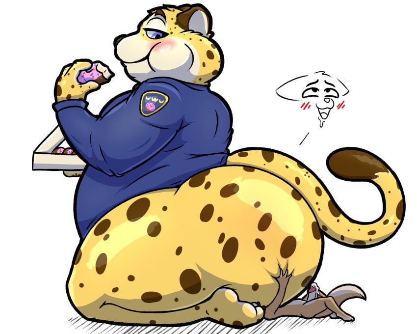 ahe_gao anal anthro ass belly benjamin_clawhauser big_butt big_penis blue_eyes blush blush_lines bodily_fluids bottomless bubble_butt butt_grab canid canine chappystick cheetah chubby_anthro chubby_male clothed clothed/nude clothing dessert disney doughnut duo eating eating_food erection felid feline fennec finnick food fox from_side fur genital_fluids genitals glistening glistening_body hand_on_butt hi_res huge_butt huge_hips huge_thighs looking_at_another looking_back looking_down looking_pleasured male male/male mammal multicolored_body multicolored_fur nude obese obese_anthro obese_male oral overweight overweight_anthro overweight_male penis police precum presenting presenting_hindquarters rimming sex shirt shirt_only size_play slim spots spotted_body thick_thighs topwear topwear_only two_tone_body two_tone_fur uwu wide_hips yellow_body zootopia