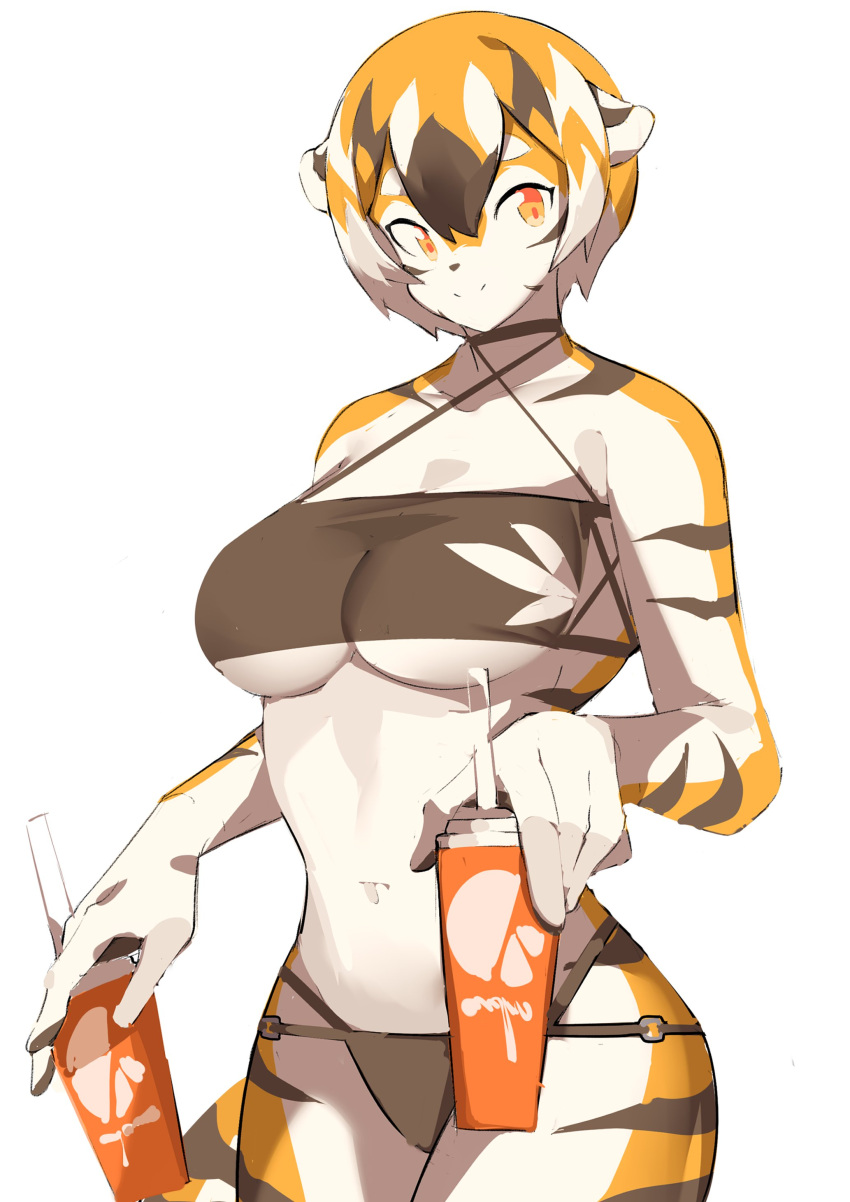 1boy anthro arknights aspirindabaitu big_breasts breasts female furry mx99926 solo solo_focus tagme tiger tiger_girl waai_fu_(arknights)