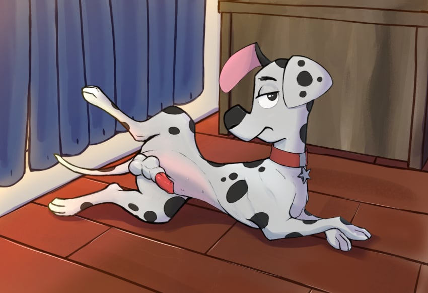 101_dalmatian_street 101_dalmatians canid canine canis dalmatian disney domestic_dog dylan_(101_dalmatians) feral male male_only mammal presenting solo thatcatlie