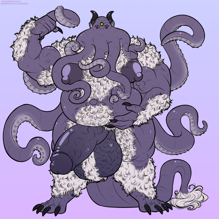 1:1 absurd_res afoxywitch animal_humanoid anthro balls big_balls big_penis body_hair cephalopod cephalopod_humanoid chest_hair eldritch_being flexing genitals hairy_arms hairy_balls hairy_legs hi_res huge_balls huge_cock huge_nipples humanoid hyper hyper_genitalia hyper_penis male male_only marine marine_humanoid mollusk mollusk_humanoid musclegut muscular octopus_humanoid overweight overweight_male penis pubes solo tentacle