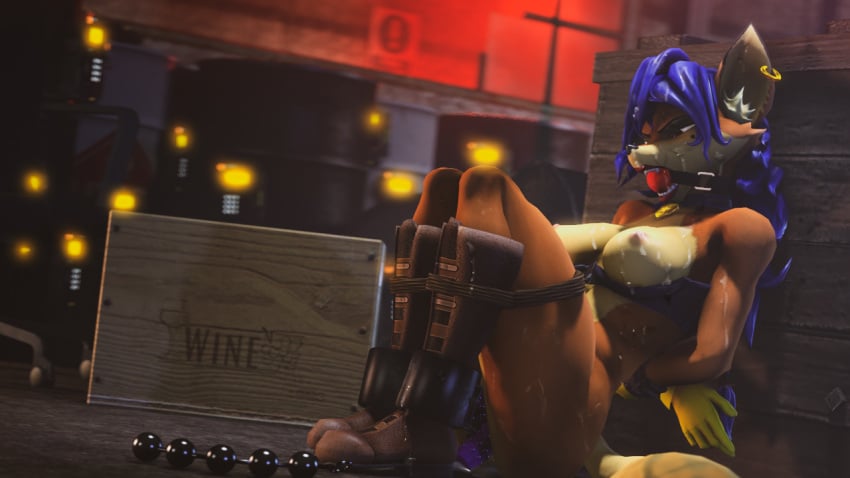 3d 3d_(artwork) a_big_fish after_rape angry bad_end ball_gag bomb bondage carmelita_fox cum_on_body gag imminent_death peril sly_cooper_(series) smooth_fur