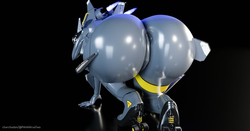 1girls 3d aeromorph aira_(par_o_vozik) aircraft anthro ass big_ass blender female female_only living_aircraft living_machine nude original pahanrus2 solo thick thick_ass thick_thighs yellow_eyes