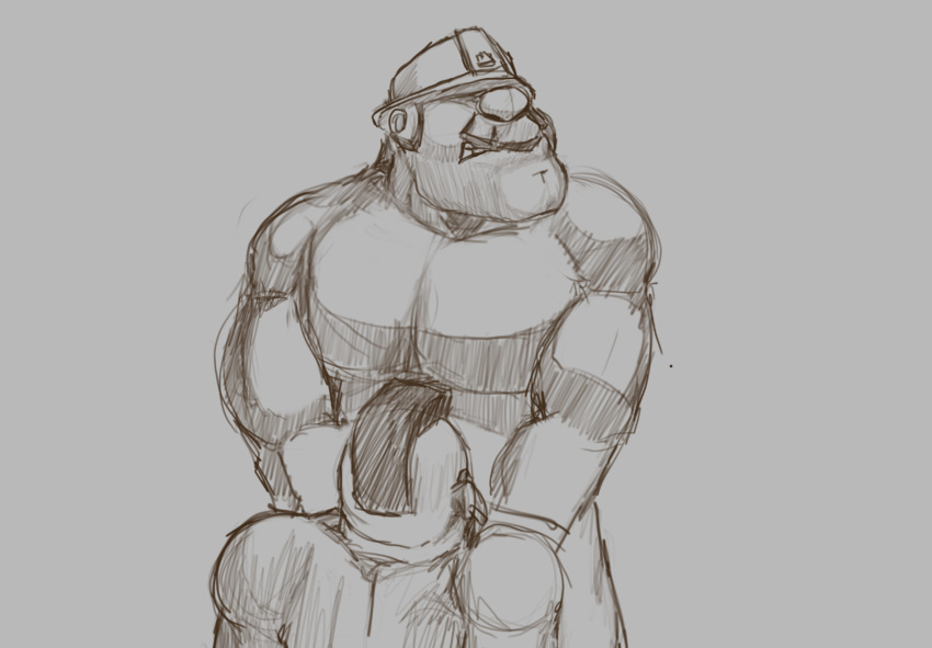 clash_(series) clash_royale gay hog_rider male male_only mighty_miner muscles sketch yaoi