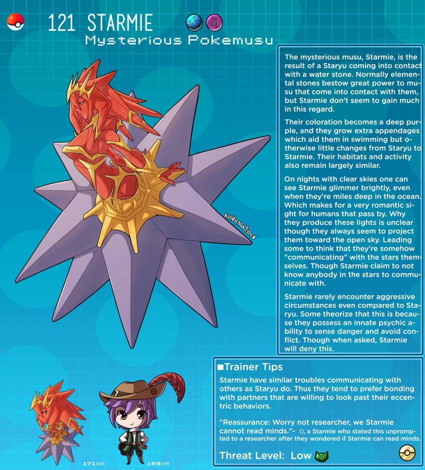 anthro anthro_only creature_index english_text golem highres kinkymation mind_reading mineral_fauna mineral_humanoid nintendo page_121 page_number pokémon_(species) pokemon pokemon-girl_encyclopedia pokemon_(species) pokemorph pokemusu profile rock rock_creature rock_humanoid starmie stone_body text_box