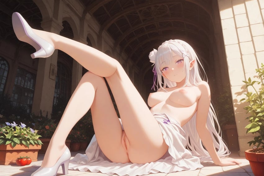 Emilia (Re:Zero) Rule 34 Image