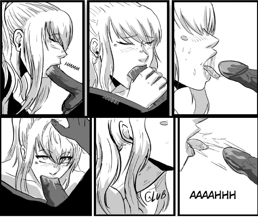 1boy 1girls absurdres all_fours black_and_white black_and_white_dress black_hair black_skin blonde_hair blood_bond blood_bond blowjob_face blowjob_only blush blush_lines blush_stickers breasts breasts_out closed_eyes colored_skin comic comic_page cum cum_down_throat cum_in_mouth cum_in_throat cum_inside cum_swallow cumming_in_mouth cute cute_face dark-skinned_male dark_body dark_hair dark_male dark_skin deep_blowjob deepthroat dress drool_on_penis drooling erect_penis erection fellatio female fringe glub greek_mythology greek_mythology gulp hand_on_head hand_on_penis handjob handjob_while_sucking happy head_pat head_patting highres imminent_deepthroat implied_deepthroat interracial licking_penis light-skinned_female light_skin long_hair looking_at_another looking_at_partner male manga manga_page mari_vill moan moaning moaning_in_pleasure monstershake muscular muscular_male naked_female naked_male nude nude_female nude_male open_eyes oral panel patting patting_head penis penis_biting penis_grab penis_suckle petite ponytail pregnant romantic sagging_breasts saliva saliva_on_penis saliva_on_tongue saliva_string seductive_mouth speech_bubble sucking sucking_penis swallowing_cum swallowing_penis_while_deepthroat throat_bulge throat_penetration titan_(greek_mythology) tongue tongue_out topless topless_male typhon typhon_(blood_bond) typhon_titan white-skinned_female white_body white_hair white_skin white_skinned_female