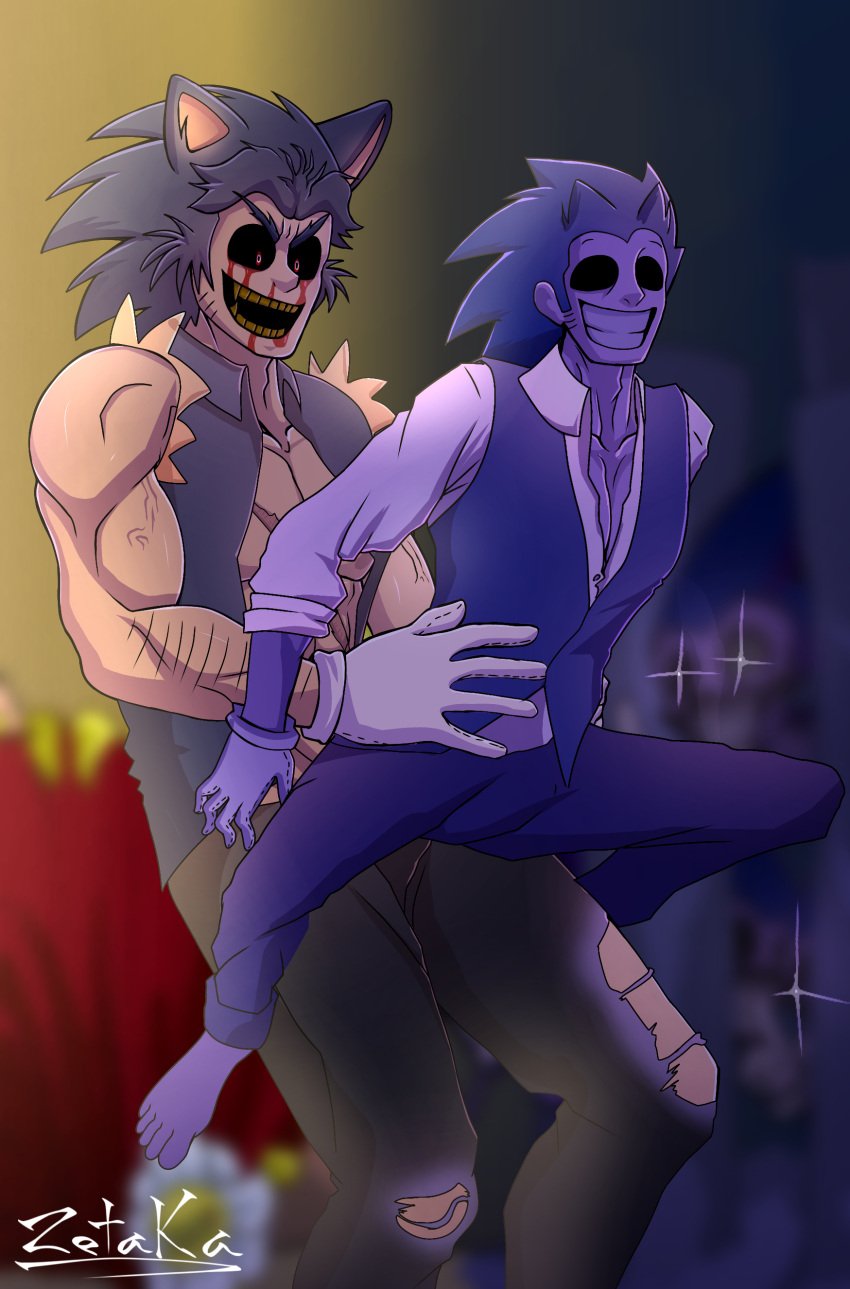 2boys abs anal anal_sex animal_ears anus bara beard big_male big_muscles big_penis biting_lip black_eyes blood_on_face blue_hair blue_skin canon_couple cg_art characters_in_the_background closed_mouth clothed couple creepy creepypasta crying_blood cum cum_inside cumshot dark dark_blue_hair dark_eyes day demon demon_boy empty_eyes endless_cycles field forest friday_night_funkin friday_night_funkin_mod gay gay_sex gijinka gloves glowing_eyes hairy_arms hill human human_only humanized humanoid light lord_x majin majin_sonic male male/male male_focus male_only male_penetrated male_penetrating married_couple mazin muscle muscles muscular muscular_male night nipples no_clothes open_mouth pecs pectorals penetration penis penis_size_difference pleasure_face purple_skin red_eyes scar scar_on_chest scars sex size_difference smile sonic.exe sonic_(series) sonic_the_hedgehog sonic_the_hedgehog_(series) spiky_hair tan_skin thick_eyebrows vein veiny_muscles veiny_penis yaoi yellow_teeth zeta_ka