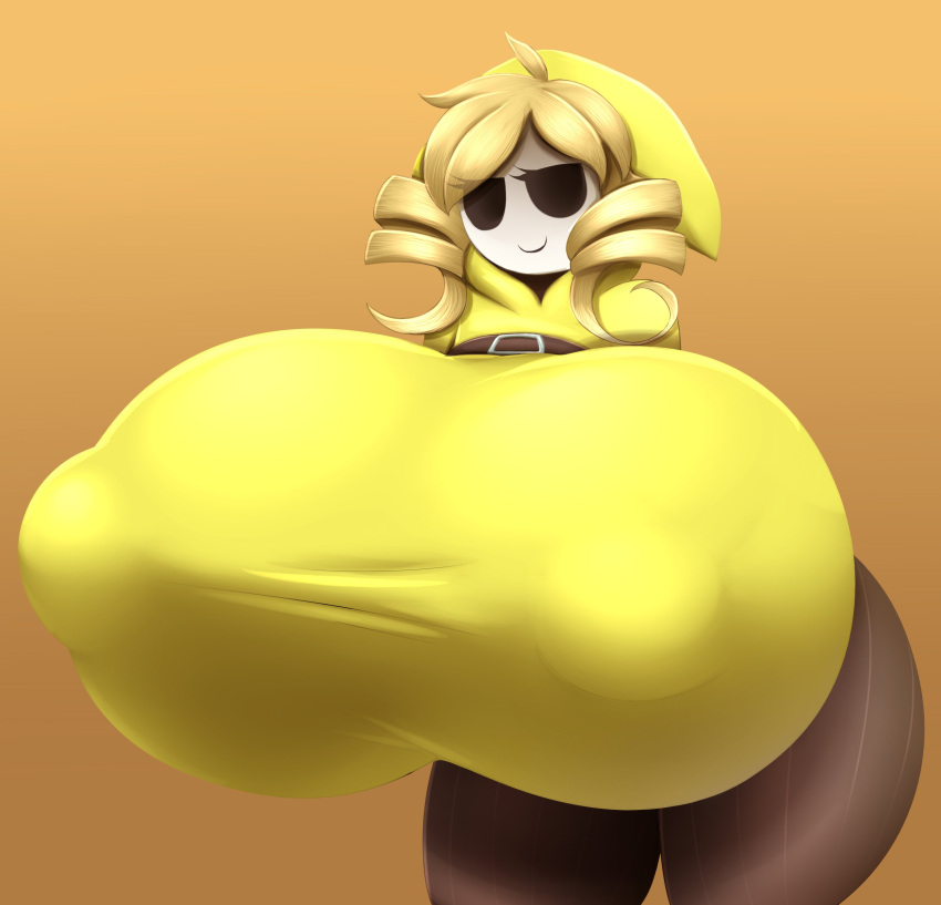 1girls ass_bigger_than_head big_ass big_breasts breast_expansion breasts_bigger_than_head breasts_bigger_than_torso drill_hair enormous_ass enormous_breasts excessive_size fat_ass female female_only gigantic_breasts gradient_background hard_nipples huge_ass huge_breasts hyper hyper_breasts long_hair mario_(series) massive_ass massive_breasts metachoke nintendo nipple_bulge nipples_visible_through_clothing shy_gal simple_background smile smug solo standing tagme thick_ass thick_thighs yellow_background