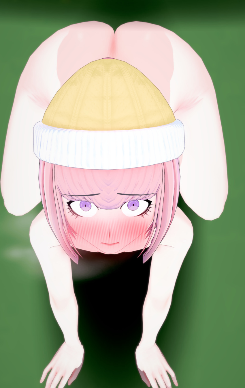 3d ando_ruruka ass completely_nude completely_nude_female danganronpa danganronpa_3 embarrassed embarrassed_nude_female enf exposed_ass female female_only humiliation koikatsu nude public_exposure public_humiliation public_nudity straight_hair ultimateenf