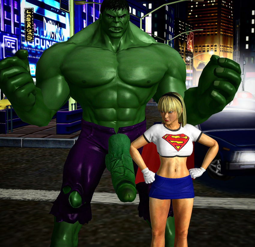 1boy 1girls 2022 3d big_penis black_hairband blonde_hair blue_eyes breasts cape city city_background clothed_female clothed_male crossover dc dc_comics dcau female female_protagonist giant_male giant_penis gloves green-skinned_male green_body green_penis green_skin hair_band height_difference hero hero_outfit heroine huge_balls huge_cock huge_monster hulk hulk_(series) human hyper_penis justice_league justice_league_unlimited kara_danvers kara_in-ze kara_kent kara_zor-el kryptonian large_penis larger_male light-skinned_female light_skin linda_danvers lipstick long_hair long_penis male marvel marvel_comics marvel_heroes monster monster_cock muscle muscular muscular_male outside penis penis_out penis_size_difference police_car public purple_pants size_difference straight sulkstr00ng supergirl supergirl_(series) superhero_cape superheroine superman:_the_animated_series superman_(series) symbol t-shirt the_avengers:_earth&#039;s_mightiest_heroes twitter_username unfinished veiny_penis white_shirt white_t-shirt xnalara xps