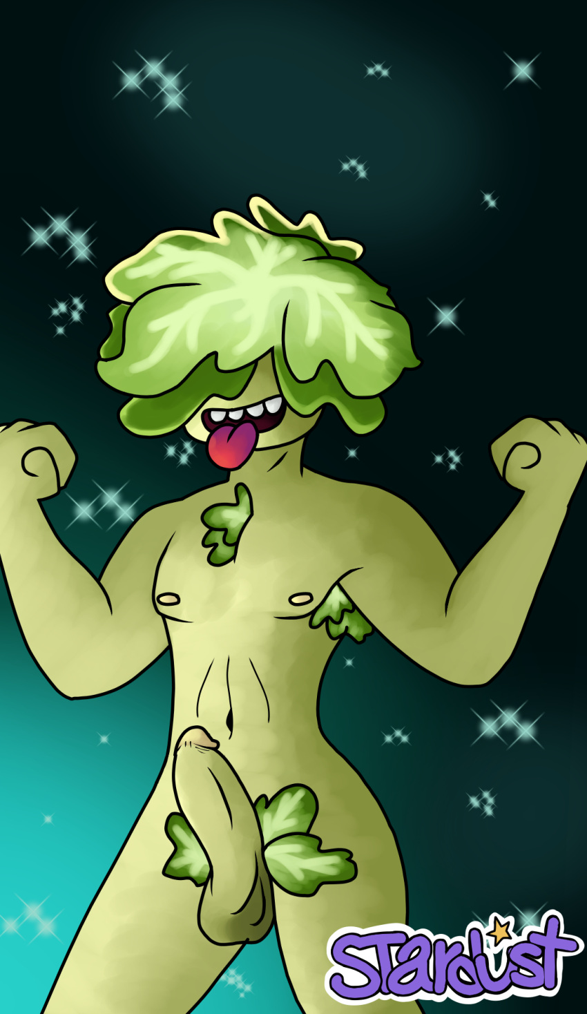 anthro big_penis boy headbutter_lettuce lettuce male male_only muscle muscles muscular muscular_male penis penis_out plant plant_boy plant_humanoid plantie plants plants_vs_zombies pvz solo solo_male stardustbun