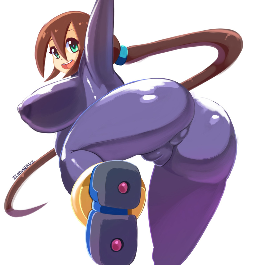 aile bodysuit cameltoe female ichduhernz mega_man mega_man_zx_advent solo tagme white_background