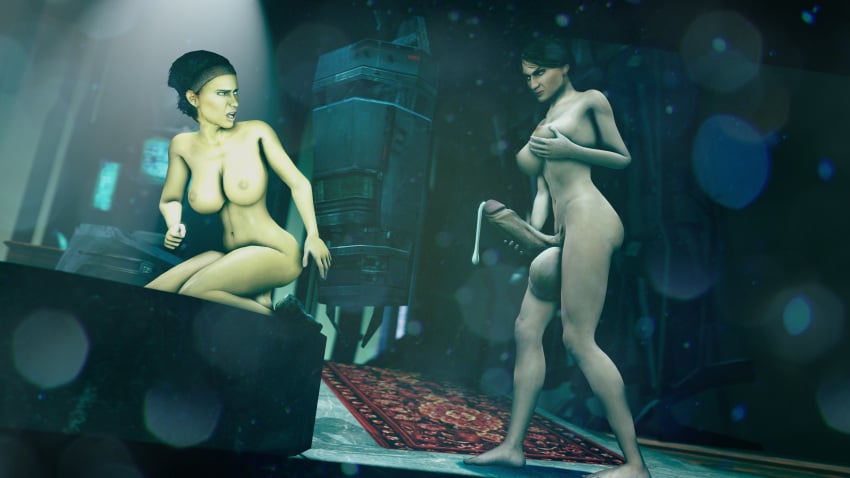 2futas 3d 4k alyx_vance big_balls big_penis club_shaped_penis completely_nude cum_drip erection exposed fondling_breast foreskin futanari half-life half-life_2 hand_on_breast hand_on_penis highres imminent_rape imminent_sex judith_mossman kneeling playing_with_self randomdud shocked source_filmmaker valve