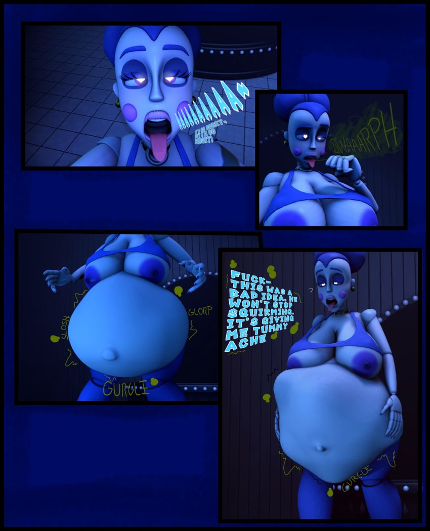 1girls 3d 3d_(artwork) 3d_model ambiguous_prey android android_girl animatronic animatronic_female animatronic_girl artist_request ballerina ballora ballora_(fnafsl) ballora_(spiderjunior10) belly belly_bulge belly_dancer big_belly big_belly_bulge big_breasts breasts burp burping digestion digestion_noises exposed_breasts exposed_nipples female female_pred five_nights_at_freddy's five_nights_at_freddy's:_sister_location fnaf hungry indigestion mawshot prey_pov regret robot_pred same_size_vore scottgames sister_location spiderjunior10 squirming squirming_gut stomach_ache struggling struggling_prey urp video_game_character video_games viewer_perspective vore vore_belly vorthomas32