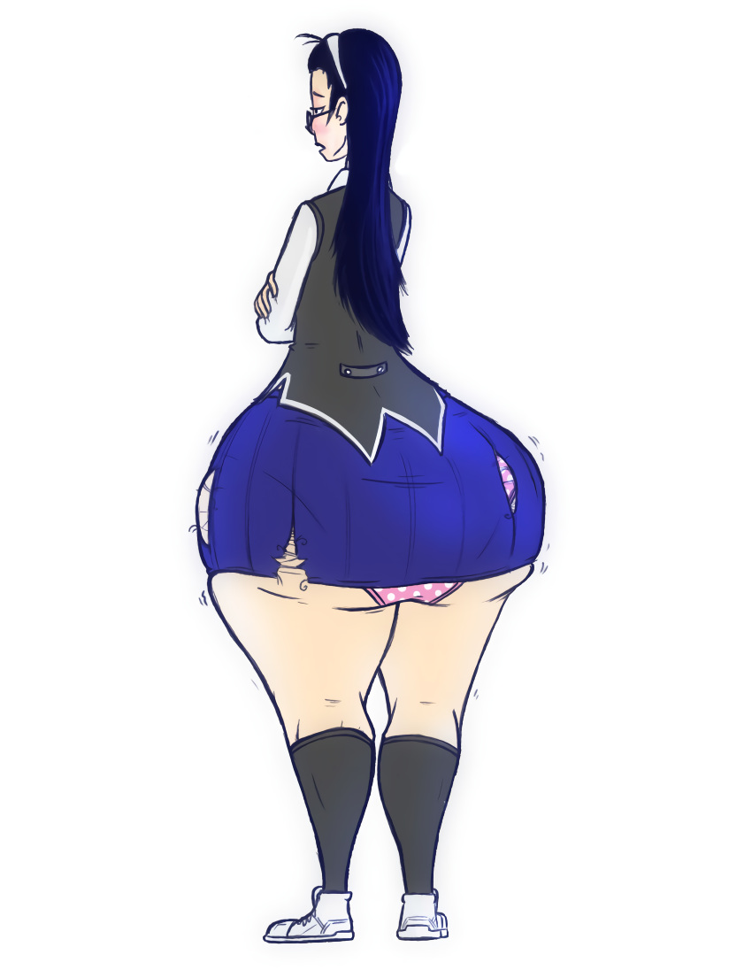 1girls ass_bigger_than_breasts ass_bigger_than_head ass_bigger_than_skirt butt_expansion dumptruck_ass enormous_ass fat_ass gigantic_ass huge_ass massive_ass ohdangdoof ripped_clothing school_uniform tagme thick_thighs torn_clothes wide_hips