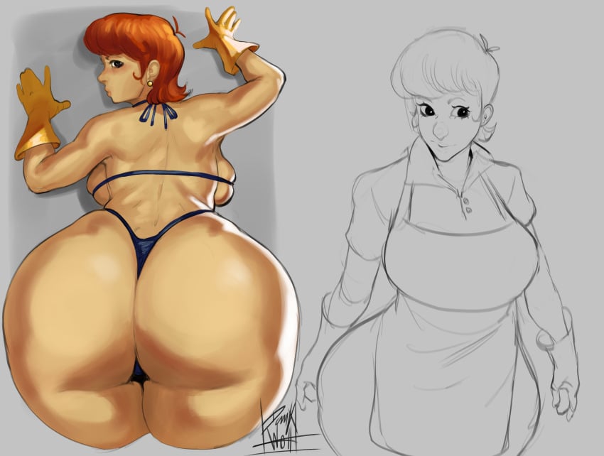 1girls ass big_ass big_butt bikini bubble_ass bubble_butt butt chunky curvy dankwoll dat_ass dexter's_laboratory dexter's_mom dwoll fat_ass female female_only gloves huge_ass huge_butt lard_ass large_ass mature_female milf orange_hair short_hair solo solo_female swimsuit thick thick_ass voluptuous wide_hips