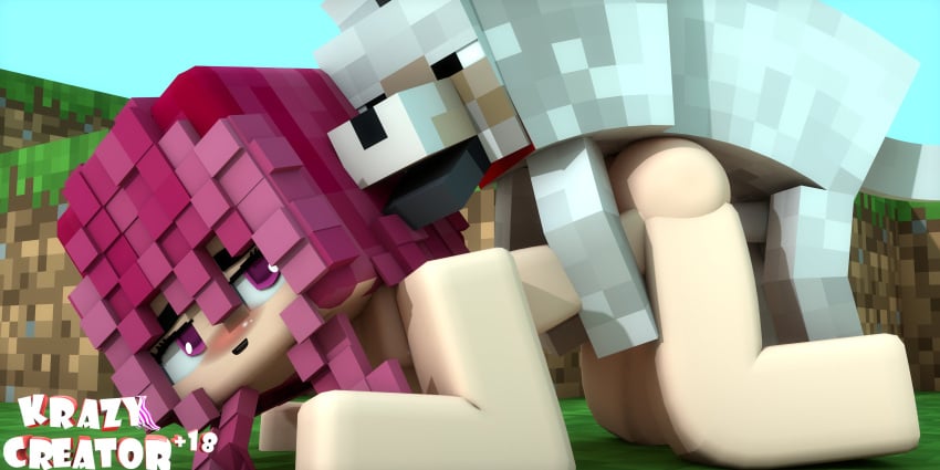 1boy 1boy1girl 1girls 3d animal assjob bisexual_(female) breasts buttjob canine clothed_female commission crazy_creator+18 female forest human looking_at_partner looking_back male male/female mine-imator minecraft mobtalker_mod no_panties nonude open_mouth outside pale_wolf_(minecraft) parody pink_eyes pink_hair stockings tagme withya_krazy wolf wolf_(minecraft) zoophilia