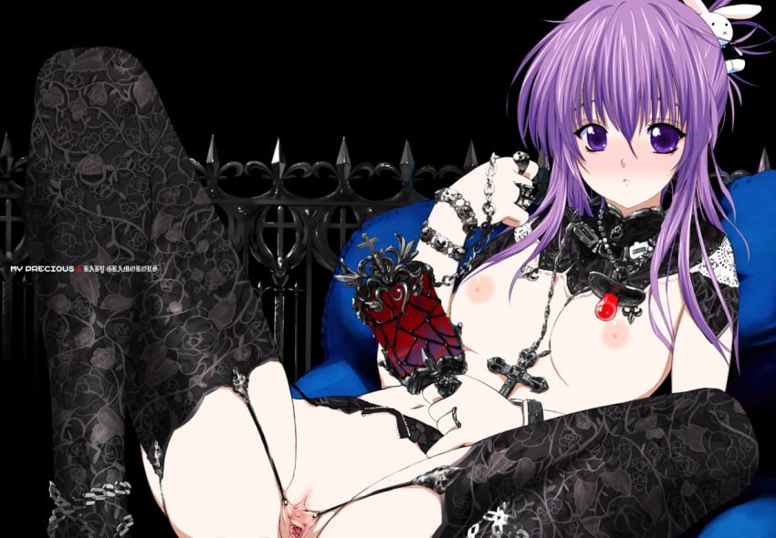 breasts chikage_(sister_princess) gothic kusaka_souji nipples photoshop pussy sister_princess topless uncensored